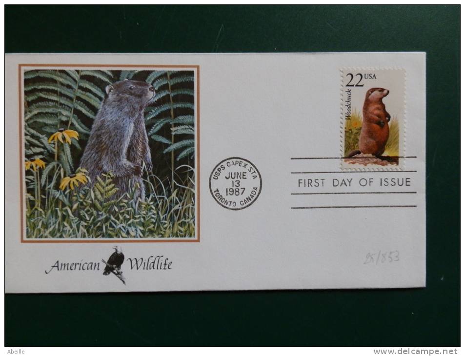25/853   FDC   USA - Rodents