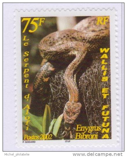 Wallis Et Futuna N° 582** Neuf Sans Charniere  Faune Le Serpent - Ungebraucht