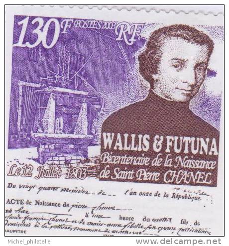 Wallis Et Futuna N° 601** Neuf Sans Charniere  Portrait Du Missionnaire - Unused Stamps