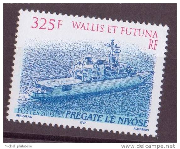 Wallis Et Futuna N° 609** Neuf Sans Charniere  Navire De Guerre Le Nivôse - Unused Stamps