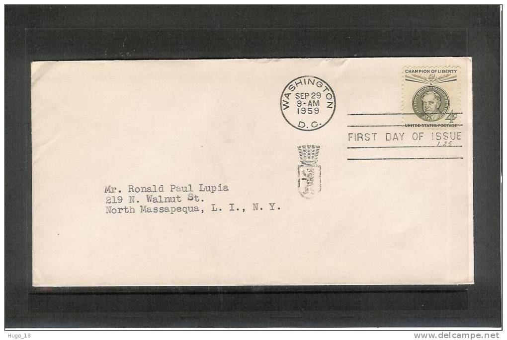FDC  U.S.A  1959  Washington - 1941-1950