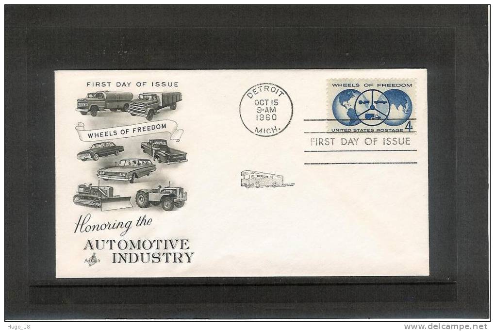 FDC  U.S.A  1960  Honoring The Automotive Industry - 1951-1960