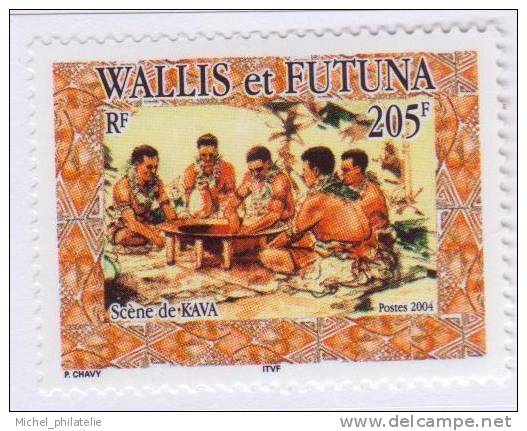 Wallis Et Futuna N° 616 Et 617** Neuf Sans Charniere   Balminton- Scene De Kava - Nuovi