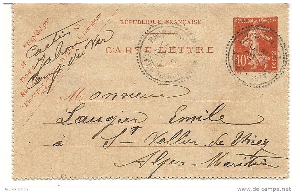 CACHET ESCRAGNOLES . 06 SUR CARTE LETTRE - Kaartbrieven