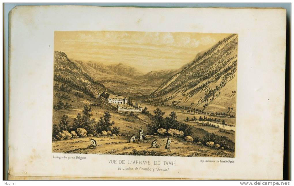 Savoie - HISTOIRE De L´ABBAYE De TAMIE Par  EDugéne BURNIER - Chez POUCHET  Chambéry 1865  - T.RARE - Alpes - Pays-de-Savoie