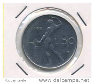 ITALIA MONETA DA 50 LIRE VULCANO 1958 MOLTO BELLA - 50 Lire