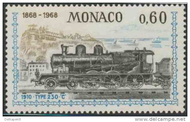Monaco 1968 Mi 898 YT 754 ** Class 230-C Steam Locomotive (1910) - 100 Years Railway Nice - Monaco (1868-1968) - Treinen
