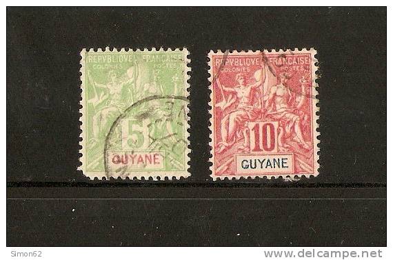 GUYANE N 43/44 Oblitéré - Used Stamps