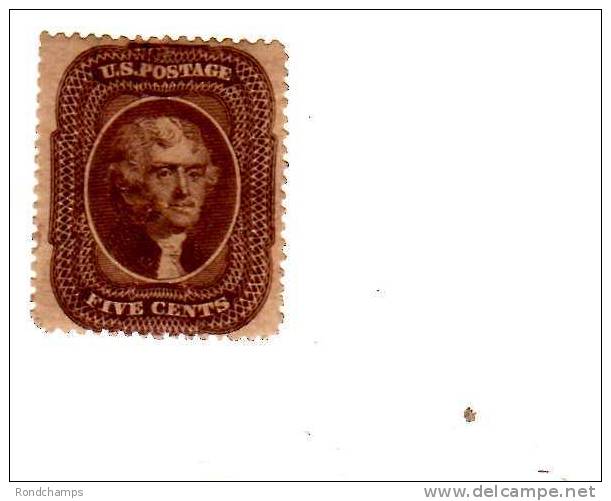 Jefferson Type II - Unused Stamps