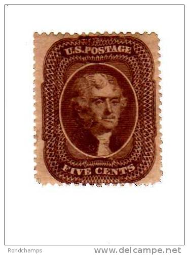 Jefferson Type II - Unused Stamps