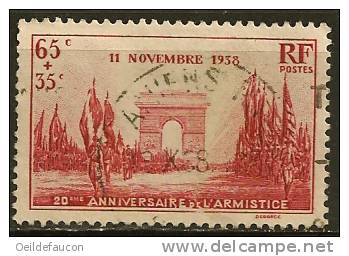 FRANCE - Yvert  - 20ième Anniv. De La Victoire - Défilé Du 11 Novembre - 403 - Cote 4.50 € - Guerre Mondiale (Première)