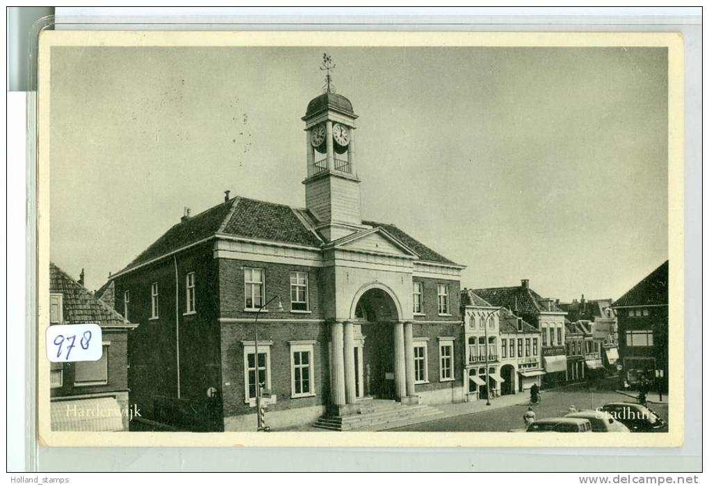 ANSICHTKAART  Uit 1956 Gelopen Van HARDERWIJK - STADHUIS Naar HENGELO  (978) - Harderwijk