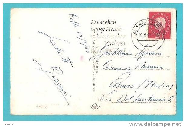 GERMANIA CELLE VEDUTINE CARTOLINA FORMATO PICCOLO VIAGGIATA NEL 1960 - Celle