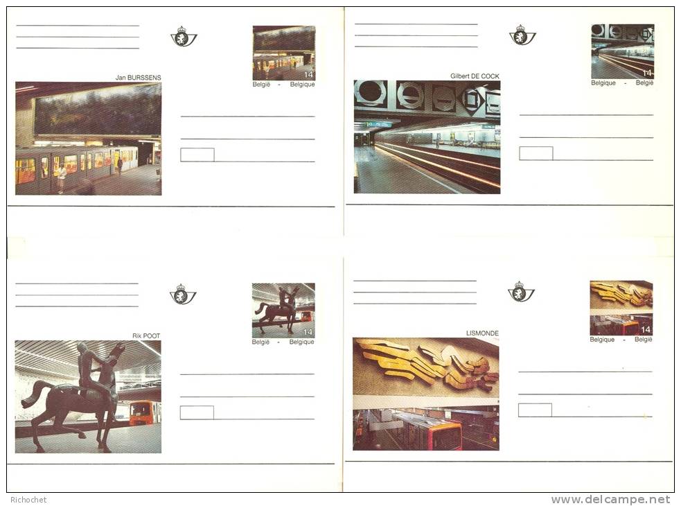 Belgique BK 39 à 43 ** - Illustrated Postcards (1971-2014) [BK]