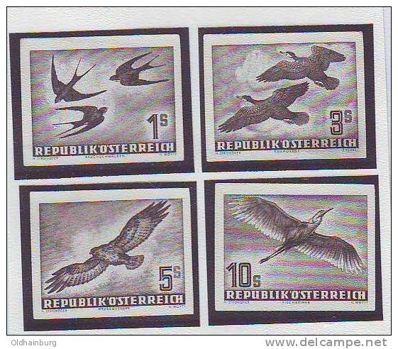 Österreich 1950, ANK 968, 970- 972, Flugpostserie Schwarzdrucke, Alter ANK- Wert 300.- € - Otros & Sin Clasificación