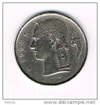 PRINS  KAREL   1 FRANK 1951  FR  TYPE  CERES - 1 Franc