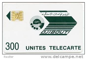 @+ Djibouti - OPT 300U - SC4 OB - Série N° 8719 Impact + Couronne évidée RARE - Djibouti