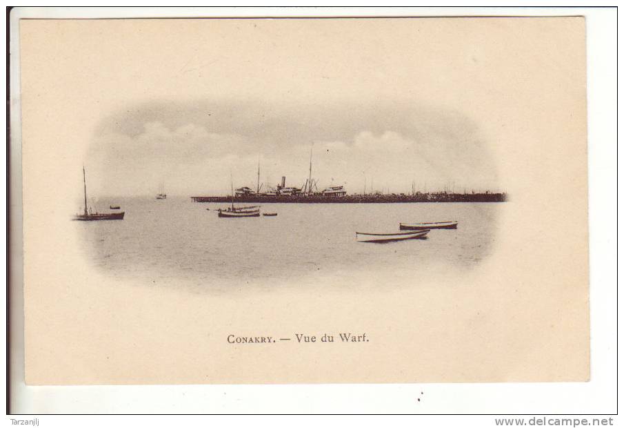 CPA Précurseur De Conakry (Guinée): Vue Du Warf - Guinea