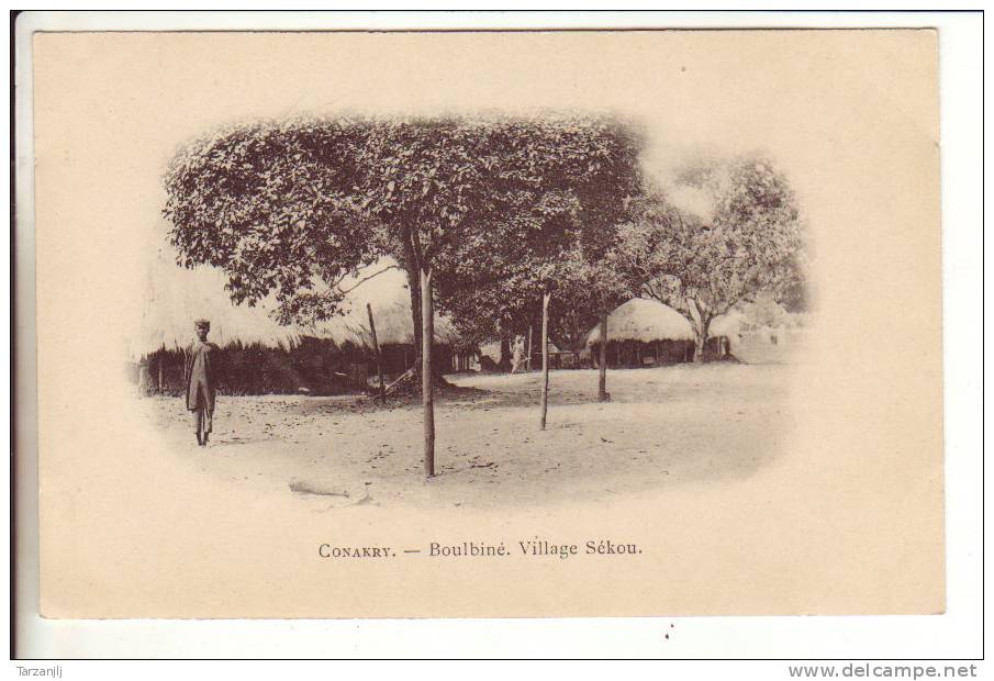 CPA Précurseur De Conakry (Guinée): Boulbiné Village Sékou - Guinee