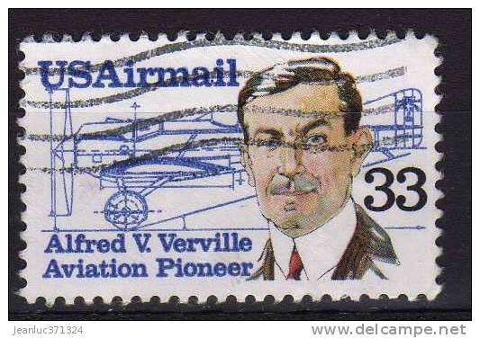 N° PA 107 O Y&T 1985  Pionnier De L'aviation Alfred V Verville - 3a. 1961-… Used