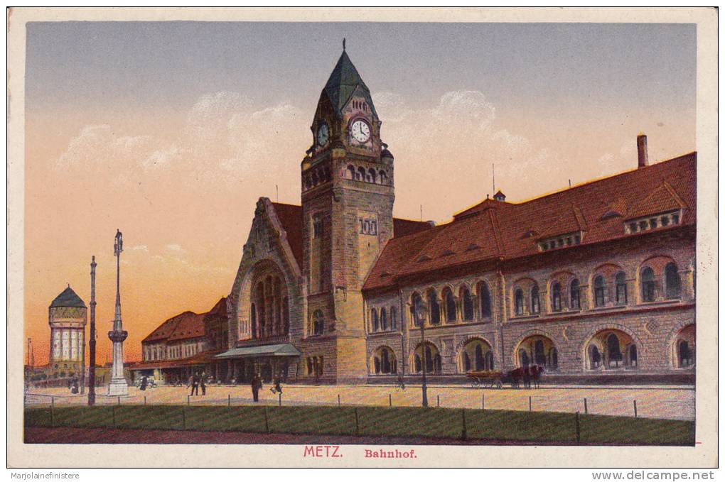 Dép. 57 - METZ. - Bahnhof. Kunstverlagsanstalt Bruno Hansmann, Kassel. Nr 6917 - Metz