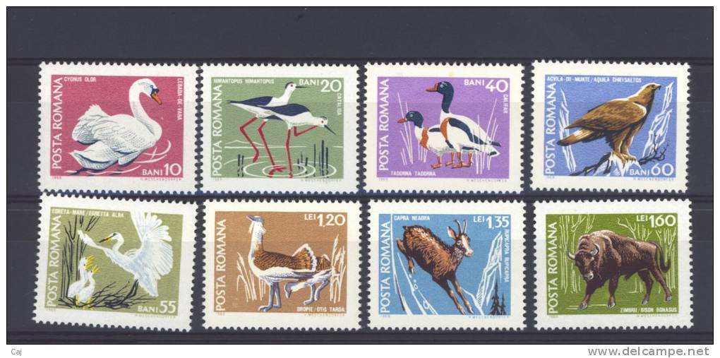 Roumanie  -  1968  :  Yv  2423-30  **      Animal - Unused Stamps