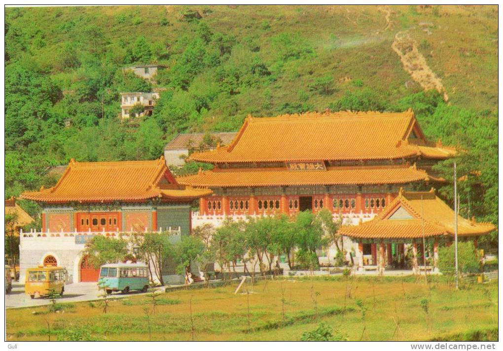 Asie-Chine-China (Hong Kong)  Buddist Temple At Ngon Ping Highland Lantao Island  (Lantau) *PRIX FIXE - Chine (Hong Kong)