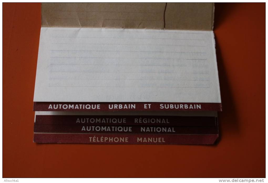 JANVIER 1961 POUR TELEPHONER DE MARSEILLE DOCUMENT DE LA POSTE AVANT SEPARATION AVEC TELECOM  REPERTOIRE AUTOMATIQUE URB - Documents Of Postal Services