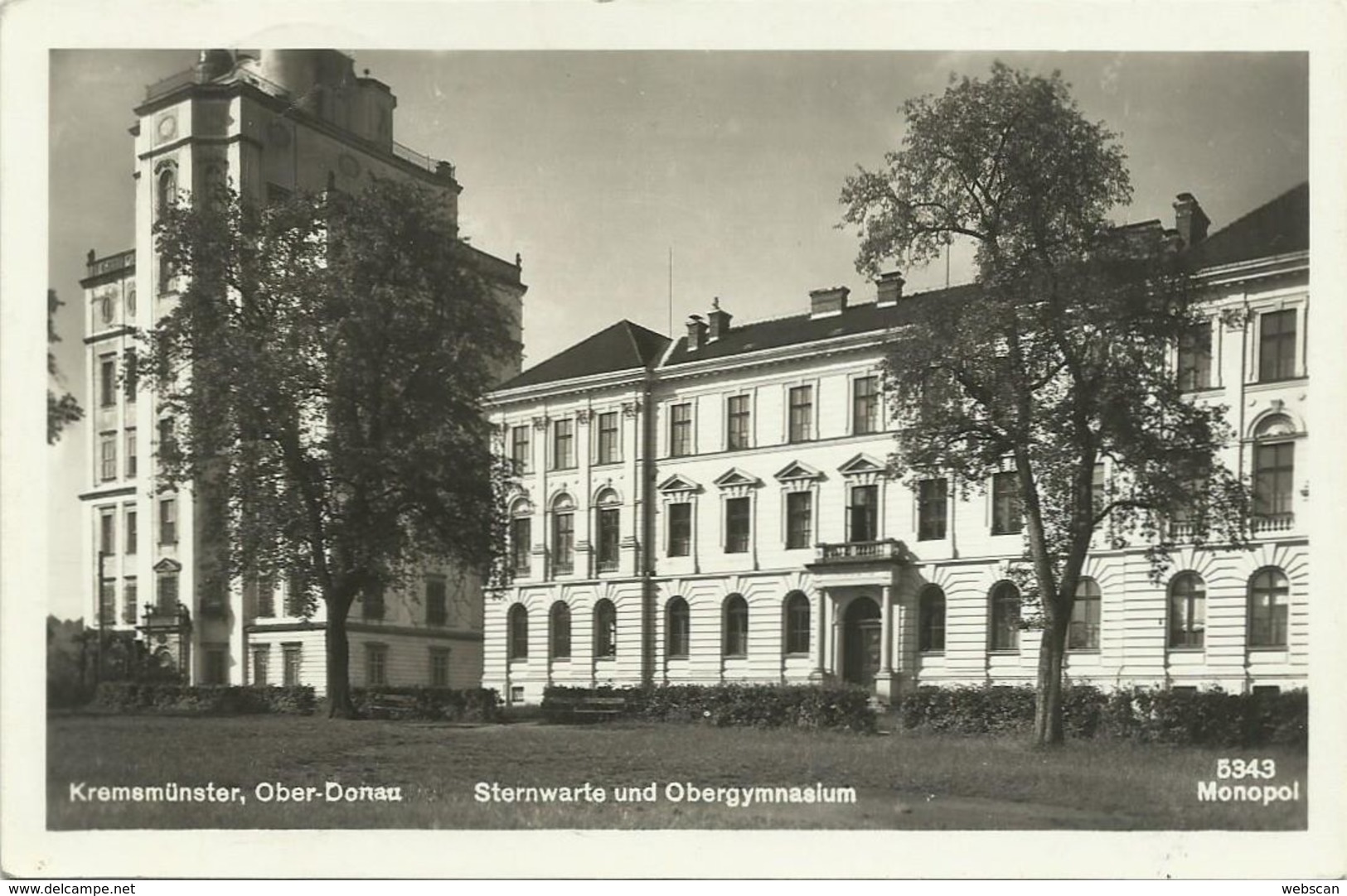 AK Kremsmünster Sternwarte & Obergymnasium 1941 DR #02 - Kremsmünster