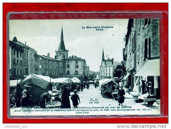 - CRAPONNE Sur ARZON -  Le Faubourg Constany Un Jour De Marché - Craponne Sur Arzon