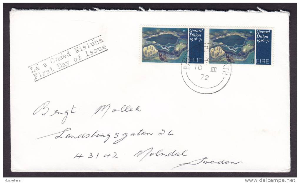 Ireland 1972 FDC Cover Zeitgenössische Kunst Von Gerard Dillon - FDC