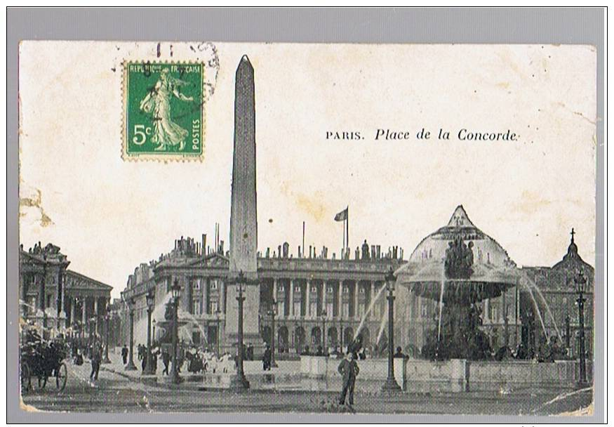 *CPA**PARIS***Place De La Concorde*** - Piazze