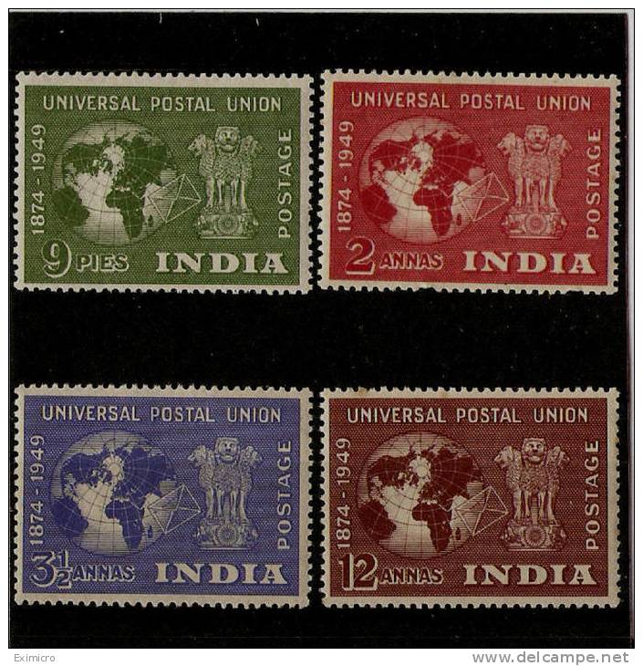 INDIA 1949 UPU SET UNMOUNTED MINT/MOUNTED MINT Cat £12 - Other & Unclassified