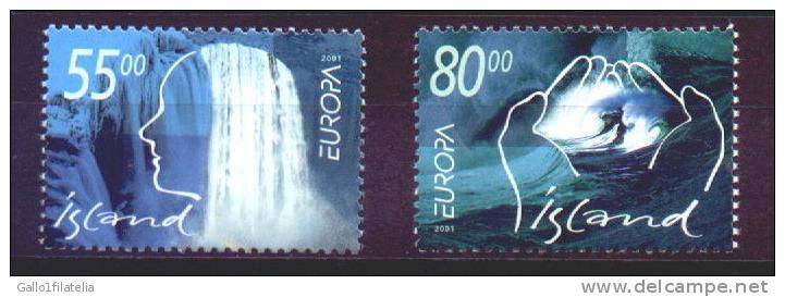 2001 - ISLANDA / ICELAND - EUROPA CEPT- ACQUA. MNH - 2001
