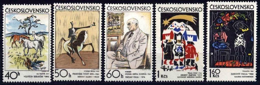 CS 1972 Mi 2060-4 ** Yt 1904-1908 - Unused Stamps