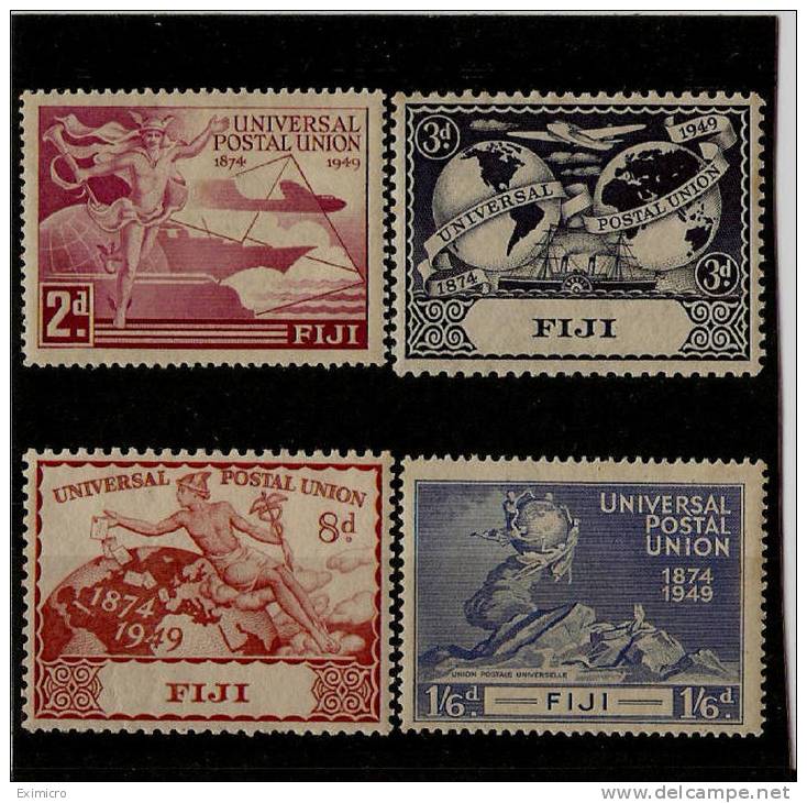 FIJI 1949 UPU SET  MOUNTED MINT - Fiji (...-1970)