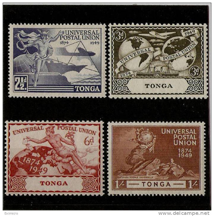 TONGA 1949 UPU SET  MOUNTED MINT Cat £2.40 - Tonga (...-1970)