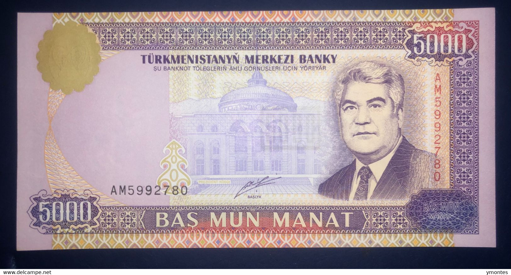 Turkmenistan 5000 Manats ( 2000 Year) - Turkménistan