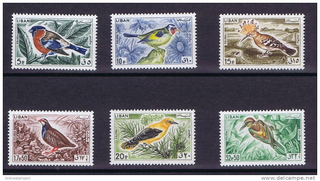 Libanon: 1965 Michel 894 - 899  Neuf **/MNH, Birds - Altri & Non Classificati