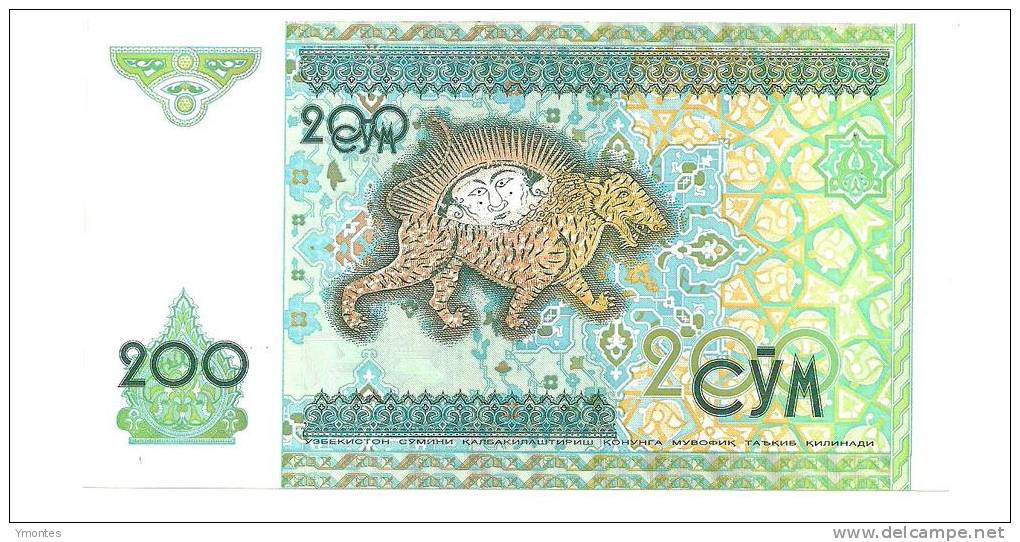 TWO Banknotes Uzbekistan 200,500 Sym ( 1997 And 1999 Year ) - Usbekistan