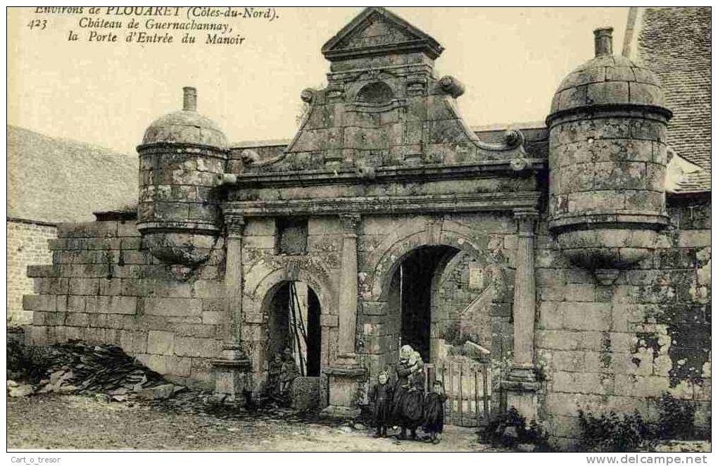 CPA 22 PLOUARET - Château De Guernachannay - Porte D´entrée Du Manoir - (Guernachanay, Guernac´hanay) - Plouaret