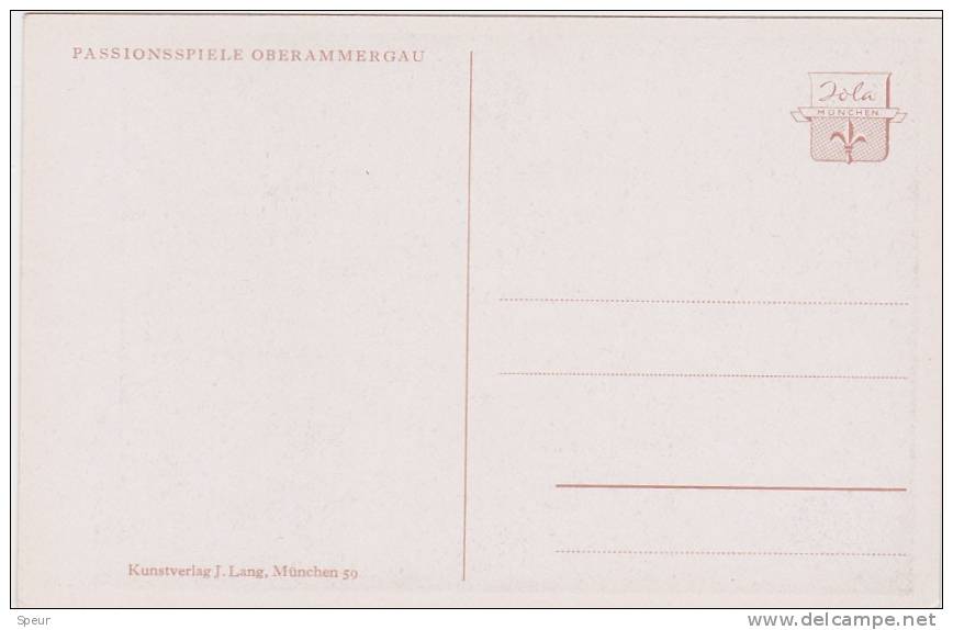 Oberammergau - Passionsspiele, die Darsteller. 10 Ansichtskarten / postcards. Kunstverlag J. Lang München, 1930's?