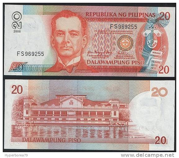 Philippines P 182 I - 20 Piso 2008 - UNC - Filipinas