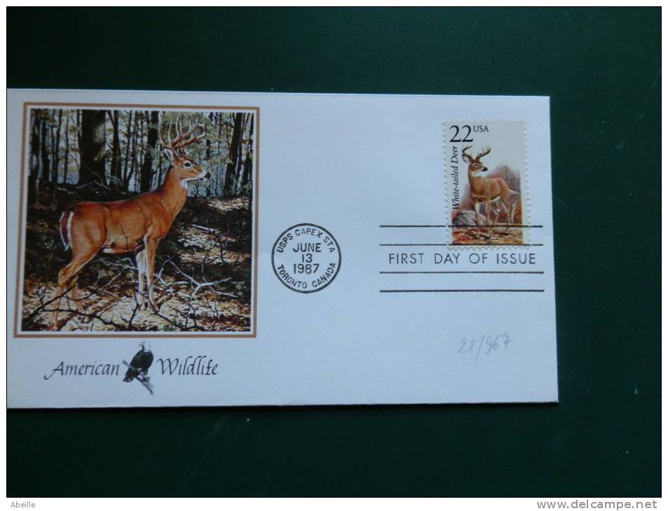 25/967     FDC   USA - Animalez De Caza