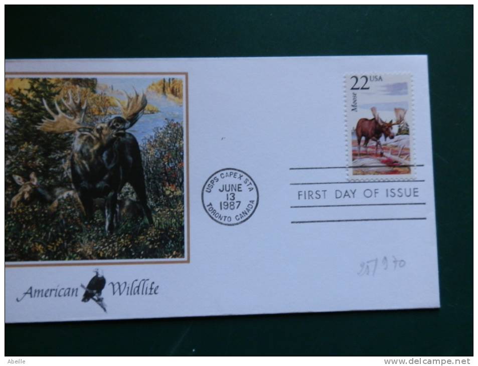 25/970     FDC   USA - Animalez De Caza