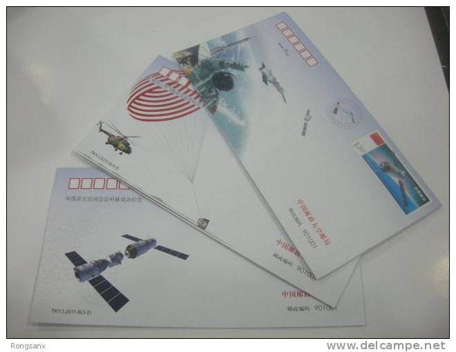 PF CHINA SHENZHOU-VIII SPACESHIP´S DOCKING WITH TIANGONG I P-COVER 3V - Asie