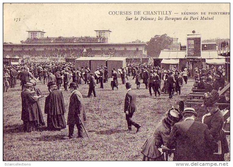 Oise...60...Chantilly..Hi Ppodrome  ..Les Courses..Baraques Du Pari Mutuel - Chantilly