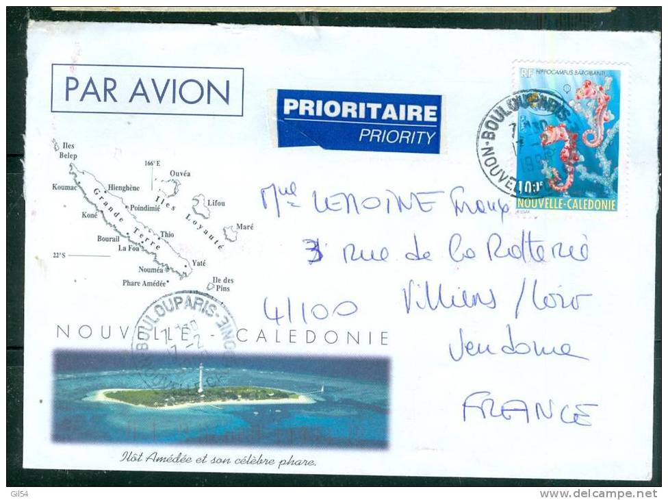 Lettre De Nouvelle Calédonie Oblitéré Boulouparis En 1998  - LL13818 - Brieven En Documenten