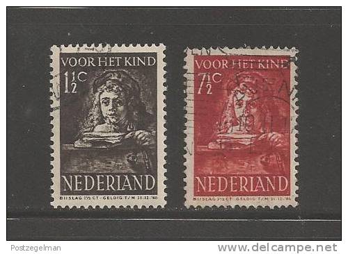 NEDERLAND 1941 Kinder Serie 397=401 Used  # 1142 2 Values Only Thus Not Complete - Unclassified