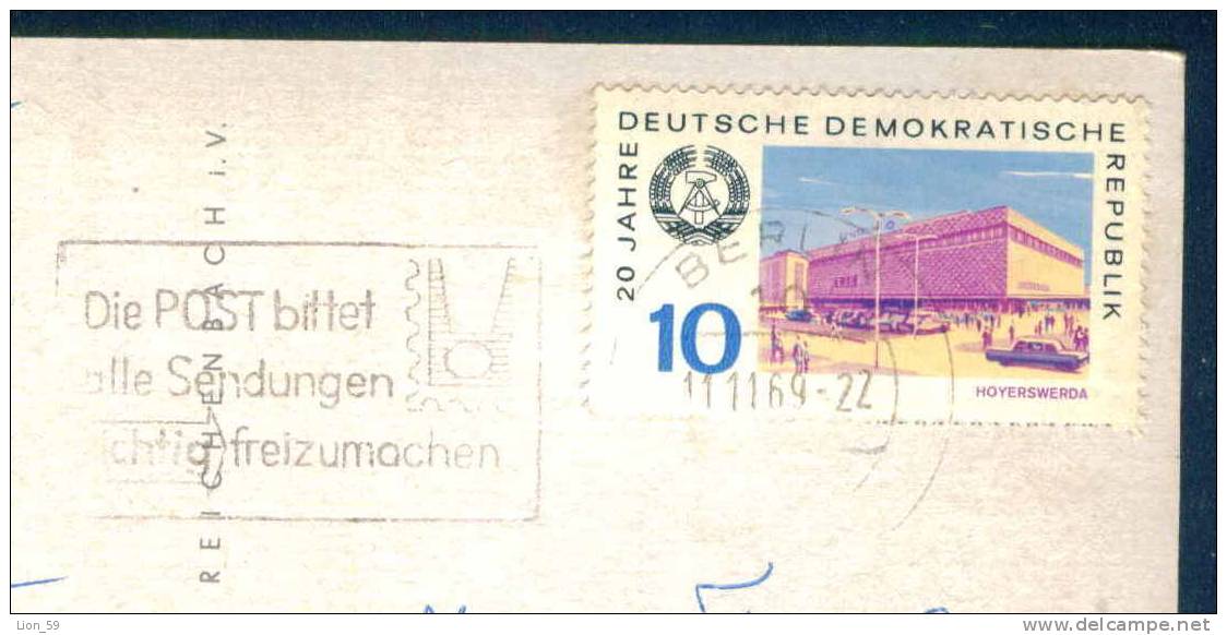 56458 // BERLIN - 1969 DIE POST BITTET ALLE SENDUNGEN RICHTIG FREIZUMACHEN , OPERA CAFE Deutschland Germany Allemagne - Franking Machines (EMA)